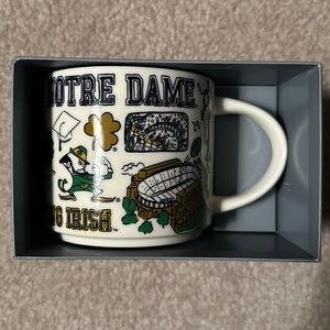 Starbucks Notre Dame Campus mug.  Brand new unused in box with SKU